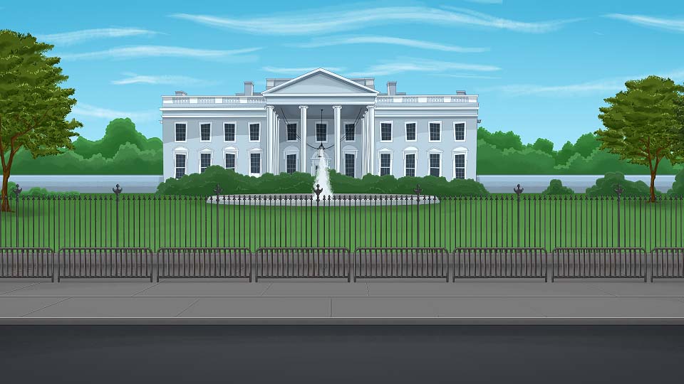 White House - Front Gate 1