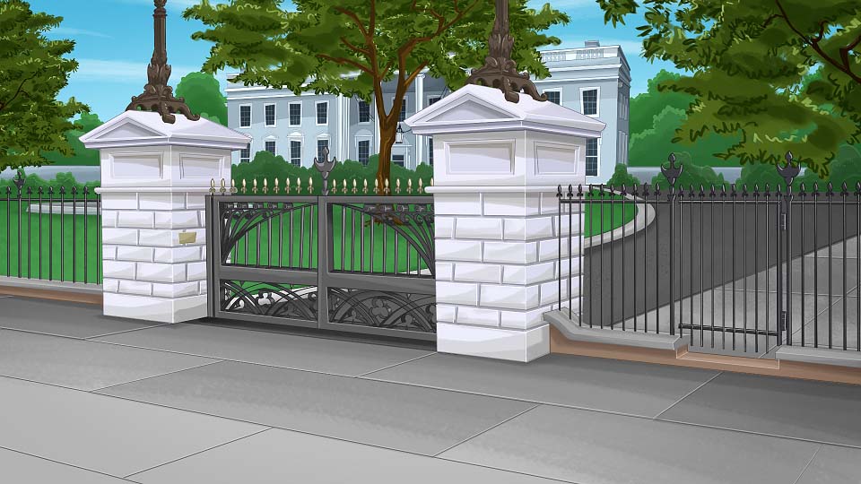 White House - Front Gate 2