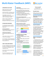 HR Avatar Multi-Rater Feedback One-Pager