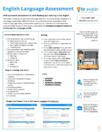 HR Avatar CEFR-Equivalent Assessments One-Pager